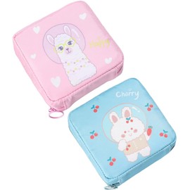 Healeved 2 Bolsas De Almacenamiento De Toallas De Tía Contenedor De Panty Liner Bolsas Sanitarias Bolsas De Toallas Sanitarias Bolsa De Higiene De Viaje Bolso De Niña Adolescente