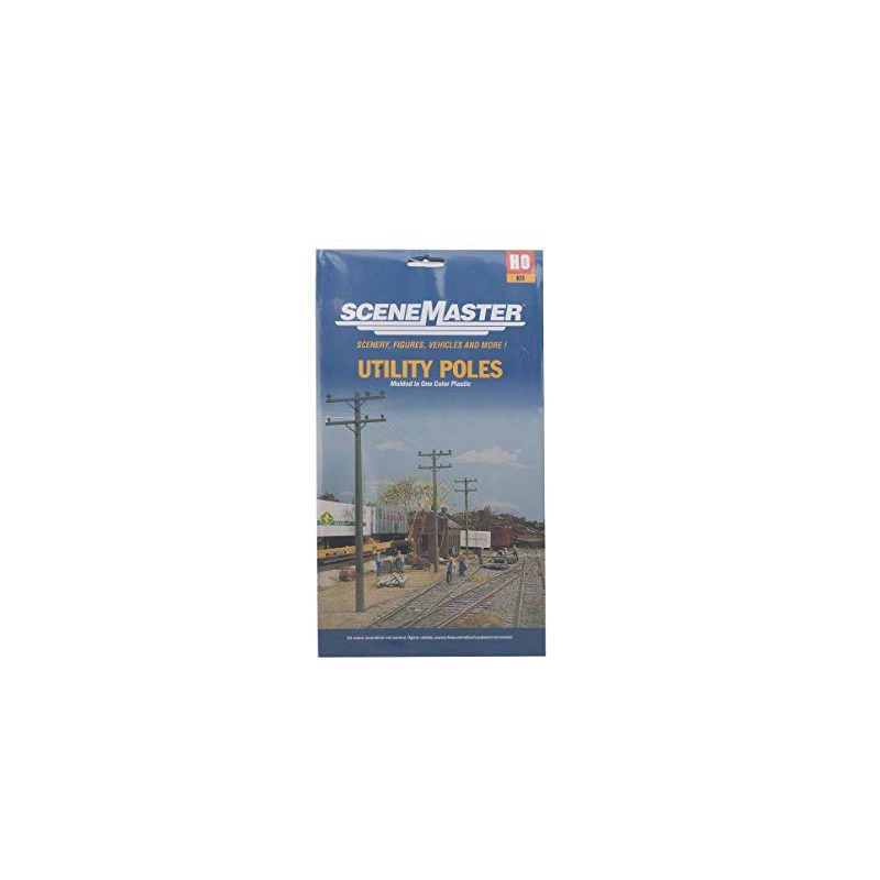 Walthers SceneMaster Electric Utility Pole Set pkg(24) 949-4120 HO Scale