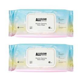 The Face Shop 더블구성 더페이스샵 올클리어 미셀라 클렌징 워터 티슈 40매 The Face Shop All Clear Micellar Cleansing Water Wipes Double Pack 40 Sheets