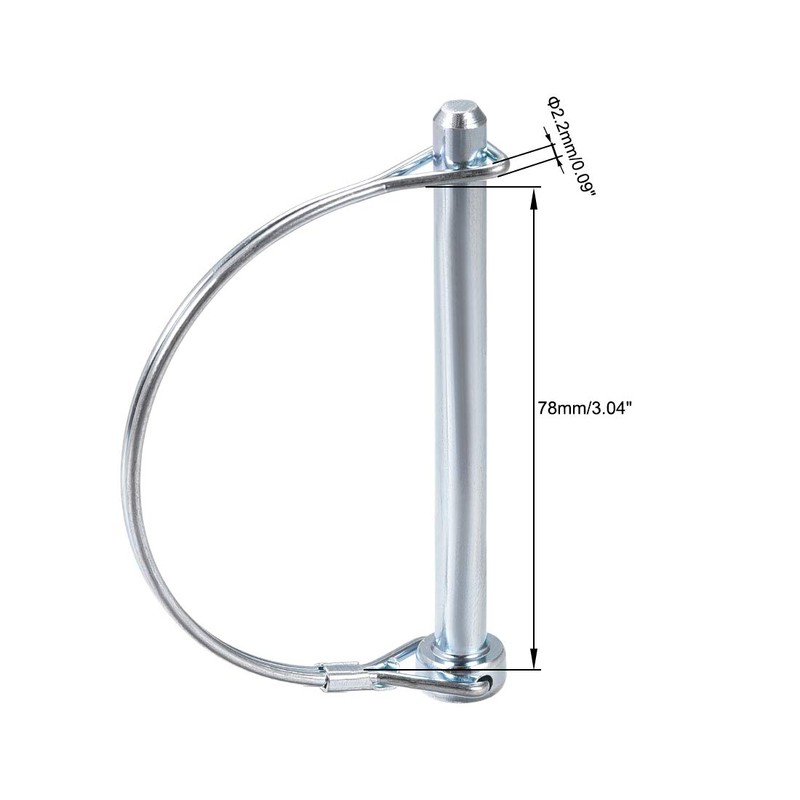 sourcing map Shaft Locking Pin for Coupler Trailer Lawn Garden