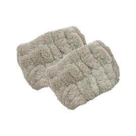 Waterdrop Stopper Face Wash Water Absorbing Band S/2 Wrist Band Wristband 1 Pair Water Absorption Quick Dry Elastic Fluffy Soft Wrist Sweatband Wash Band, grey (03)