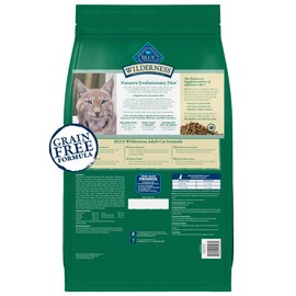 Blue Buffalo Wilderness Duck Adult Dry Cat Food, Grain-Free, 11 lb