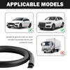 2.62Ft Car Door Weather Stripping Door Seal Strip,2PCS Thickened Rubber