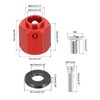 sourcing map Aluminum Wheel Hex Hub 12mm Hex Extended Spacers