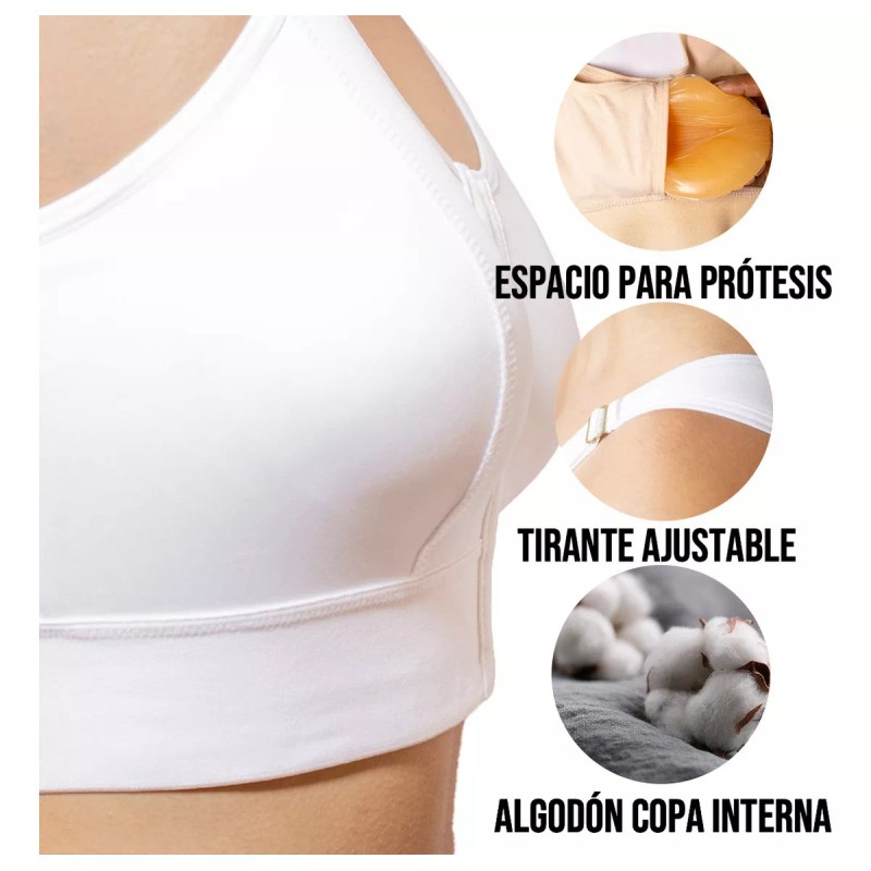 SILUETA INTIMA Brasier Para Prótesis De Slicón Cobertura Completa