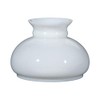B&P Lamp Cased White Plain Style Student Shade
