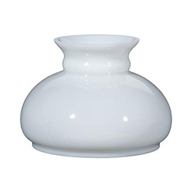 B&P Lamp Cased White Plain Style Student Shade