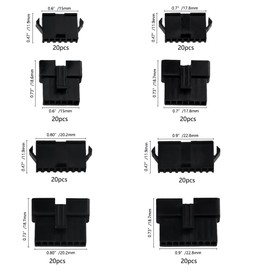 BGTXINGI 560Pcs 2.5mm Pitch JST-SM 6/7/ 8/9 Pin Male/Female Plug Housing and Male/Female Pin Header Crimp Terminal Connector Assortment Kit (4 Size, 80 Set, each 20 Set)