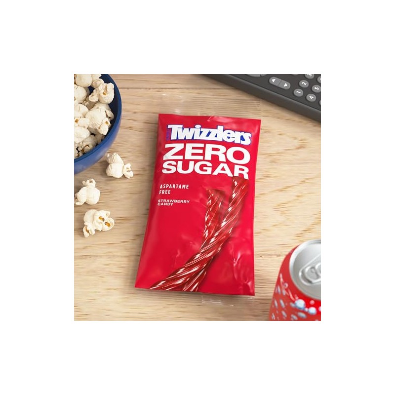 TWIZZLERS Twists de fresa sin azúcar (bolsa de 5 onzas)