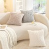 Artoid Mode Geometry Stripe White Cushion Covers Set of 2,