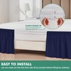 Biscaynebay Wrap Around Bed Skirts with Split Corners for Full