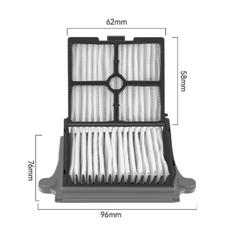 4PCS Vacuum Cleaner Filter Kit ABS Replacement Filter Part Accessories
