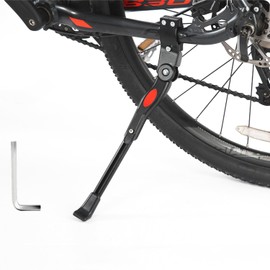 MITUMOMO Adjustable Bike Kickstand, Aluminum Alloy Bicycle Side Stand, Universal Cycling Kickstands, Bicycle Kickstand with Wrench Fit for 20" 22" 24" 26" 27.5"Mountain Bike 700 Road Bike BMX MTB