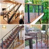 Sidasu 36" Level Post Drilled Cable Railing Post Stainless Steel,