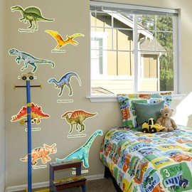 Glow-in-The-Dark Dinosaur Wall Decals - Easy Peel&Stick,Removable&Reusable Wall Sticker,DIY Wall Decals Perfect for Kids Room and Nursery Décor