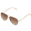 Quay HIGH PROFILE WHITE/BROWN POLARIZED