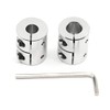 Befenybay 2 PCS 8mm to 10mm Shaft Coupling 25mm Length