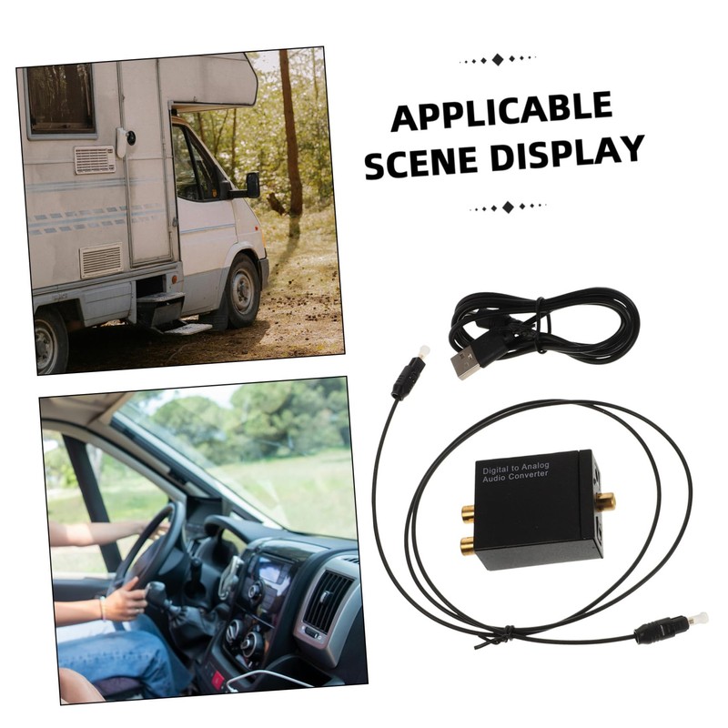 Gadpiparty Digital to Analog Audio Converter with Optical Input Portable