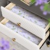 SCENTORINI Shelf Liners for Kitchen Cabinets Non-Adhesive, Lavender Scented Drawer