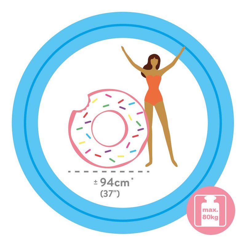 Intex – Inflatable Wheel with form of Donuts, 107 x 99 cm (59265np)