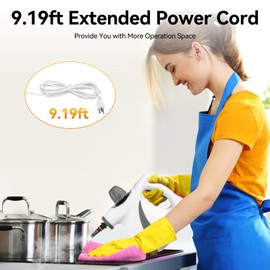 Handheld Steam Cleaner with Replaceable Nozzles Pressurized Handheld Multi-Surface Natural Steam Cleaner Portable Steamer for Cleaning for Cleaning Car Upholstery Tile Grout Home