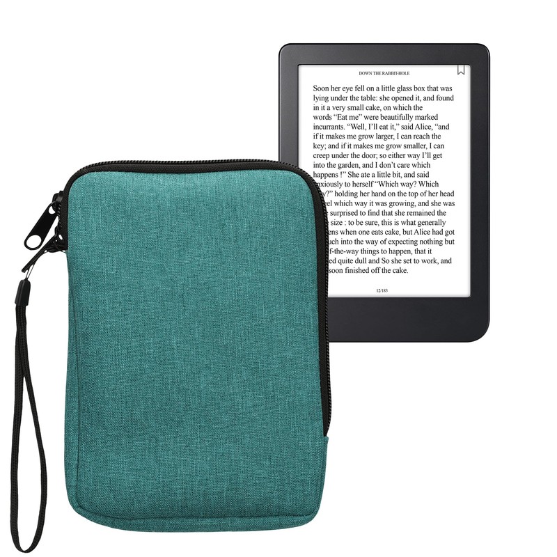 kwmobile Fabric Protective Case Compatible with 6 Inch eReader Case