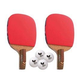 Table Tennis Racket Butterfly Shake Hand Stayer 1500 16710 Pen Holder Senko 1500 10951 Leisure Rubber Wrapped (2 Pen Holders)