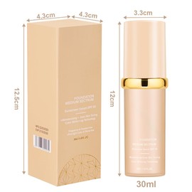 AUYAO 4 in 1 Colour Changing Foundation SPF50 Foundation Liquid Medium Spectrum Foundation, Moisturizer Full Coverage Foundation for Mature Skin, 30ML Liquid Concealer for Long Lasting(Skin Color)