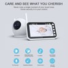 Baby Monitor 360 Degree Rotation 4.3inch LCD Screen 8 Lullabies