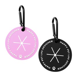 Lotsdonxia 2 Units of Adjustable Dog Poop Bag Holder, Designed as a Waste Bag Carrier for Dog Leashes – A Convenient Accessory for Dog Walking（Black & Purple）