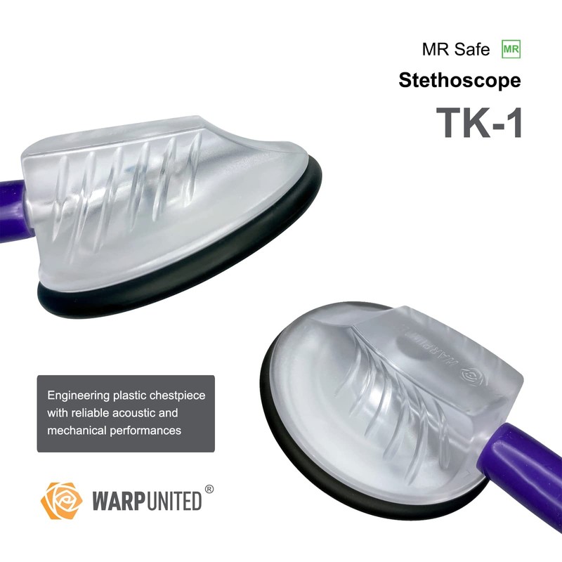 TK-1 MR Safe Dual-Frequency Stethoscope Professional Mahogany Red