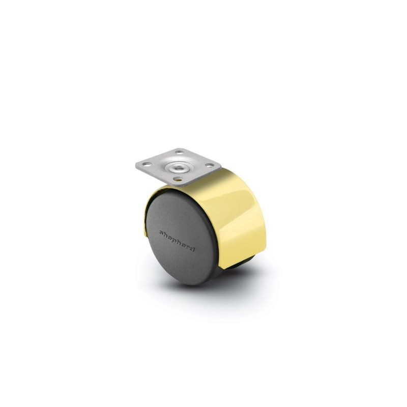 Shepherd Pacer Series 60mm Diameter Die-Cast Twin Nylon Wheel Swivel