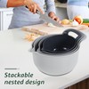 4 Pcs Plastic Mixing Bowl Set, Reusable Plastic Nesting Mixing