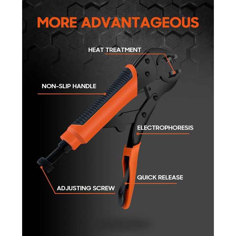 Heavy Duty Snap Fastener Tool, Snap Setter Tool with 100