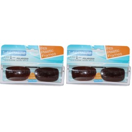 Solar Shield Polarized 54 Rec A Clip-on Sunglasses Driving Lenses Polarized Fits Plastic Frames
