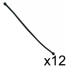 SOFT 'N STYLE BEAUTY SALON SOFT STYLE HAIR PERM REPLACEMENT ROD RUBBER PIECE BANDS 12PK LONG
