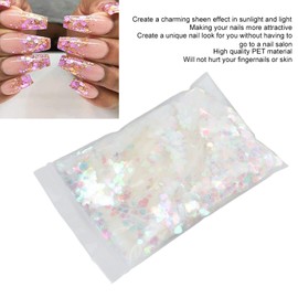 Copos de Purpurina para Uñas Pegatina de Lentejuelas para Decoración de Uñas Calcomanías de Lentejuelas para Uñas Brillantes en Forma de Corazón, 50 G Copos de Purpurina para Maquillaje Decoraciones D