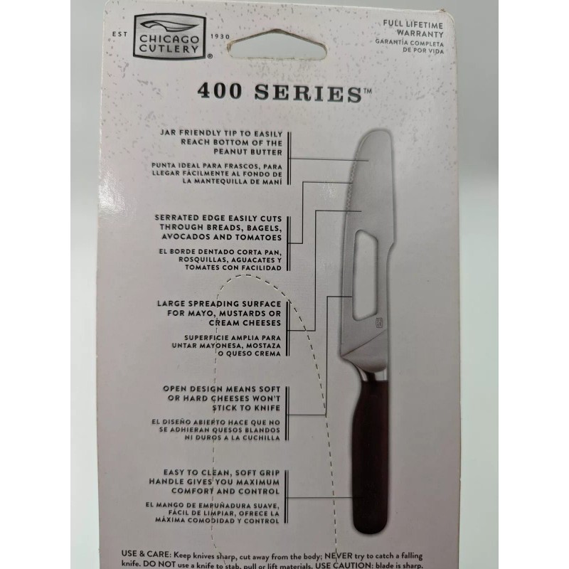Chicago Cutlery 400 series contoured soft grip sandwich hero 6.5”