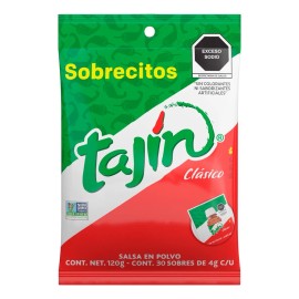 Tajín Clásico Sobrecitos Chile En Polvo 30pz 4g C/u