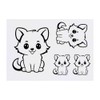 4 x 'Adorable Puppy Kawaii Style' Temporary Tattoos - Water