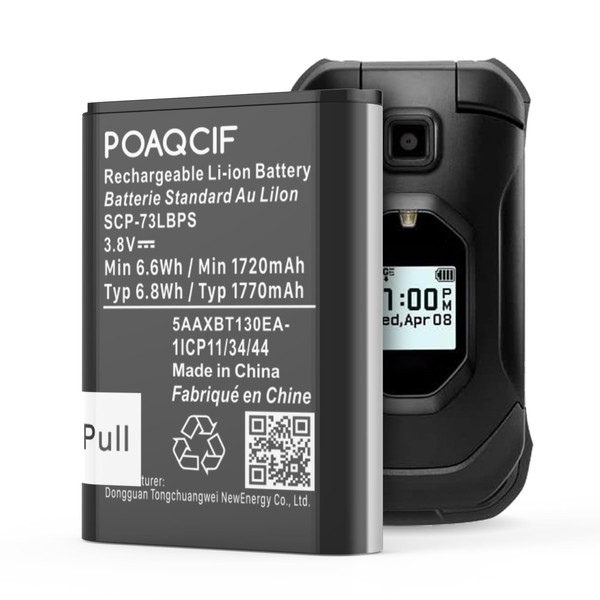 POAQCIF SCP-73LBPS Battery Replacement for Kyocera DuraXV Extreme E4810 Verizon