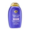 OGX, Shampoo Tonificante Morado, Corrige el Tono Rubio, Amarillento o