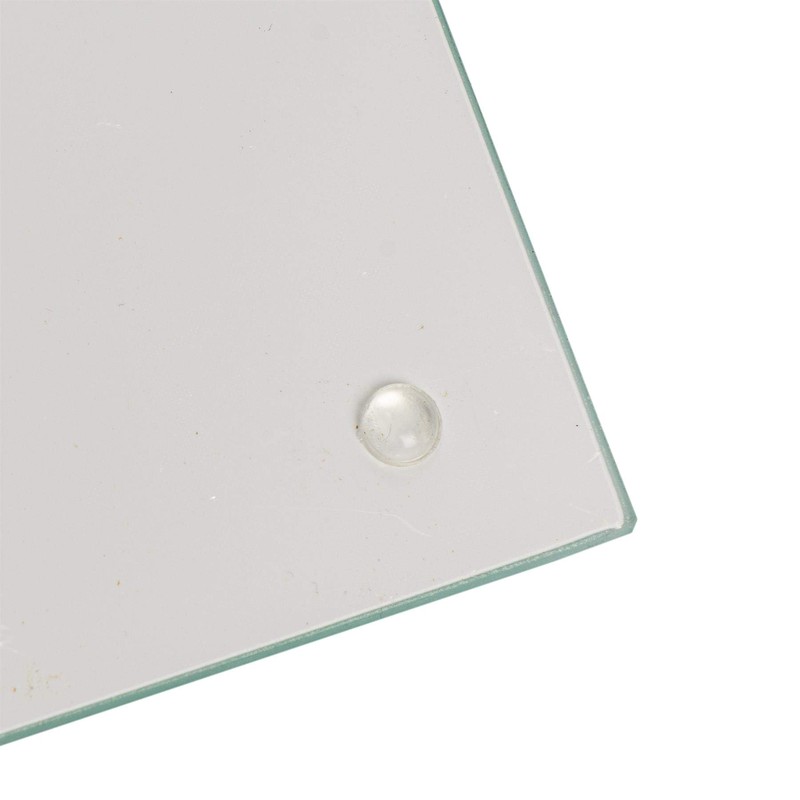 Harbour Housewares Glass Coasters - Square - 10cm - White