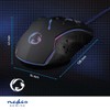 NEDIS Gaming Mouse - Wired - 1200/1800 / 2400/3600 DPI