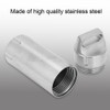 Portable Waterproof Stainless Steel Pills Case Container Bottle Keychain for