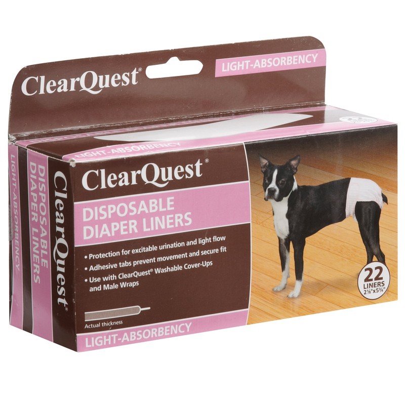 Clear Quest Disposable Diaper Liner, Light, 22-Pack