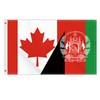 3×5 FT Canada Afghanistan Flag, Large 100D Canadian Afghan Friendship