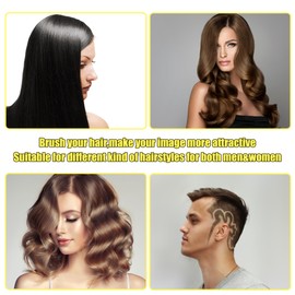 VOCOSTE Afro Hair Pick Comb Hair Fork Comb Hairdressing Styling Tools for Curly Hair Men Women Plastic Black 16.5x7cm