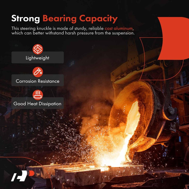 A-Premium Rear Suspension Steering Knuckle Compatible with Honda Civic 2016-2020,