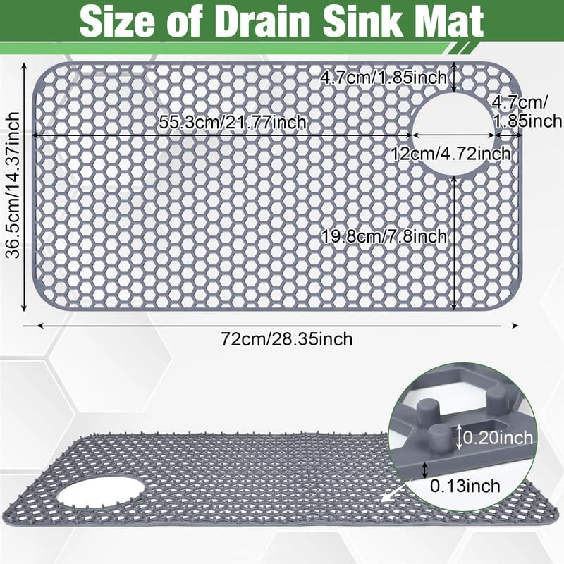 Sink Protector for Kitchen Sink Mat - 28.35"x14.37" Kitchen Sink